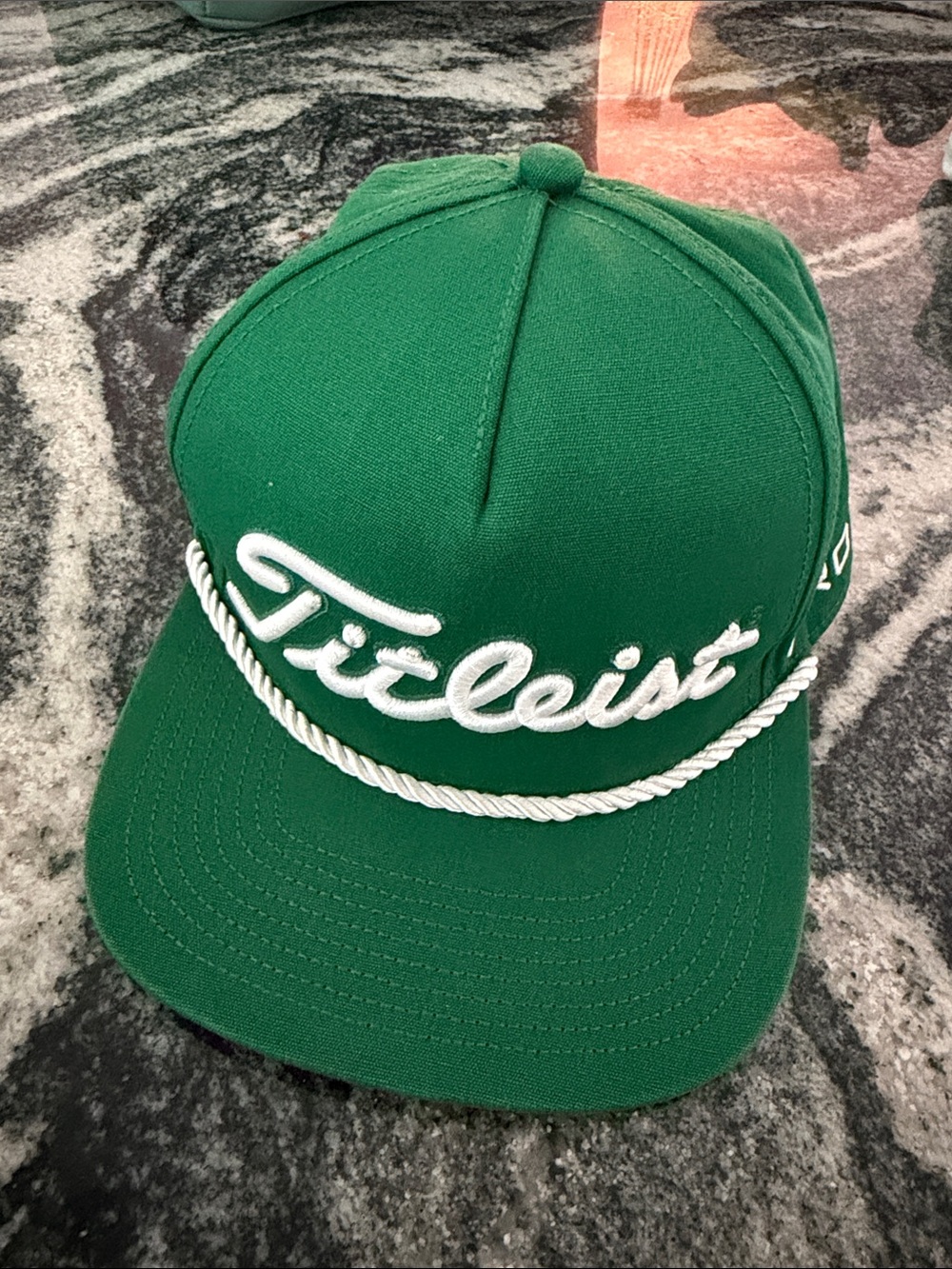Titleist Green Cap with White & Red Logo Patch
